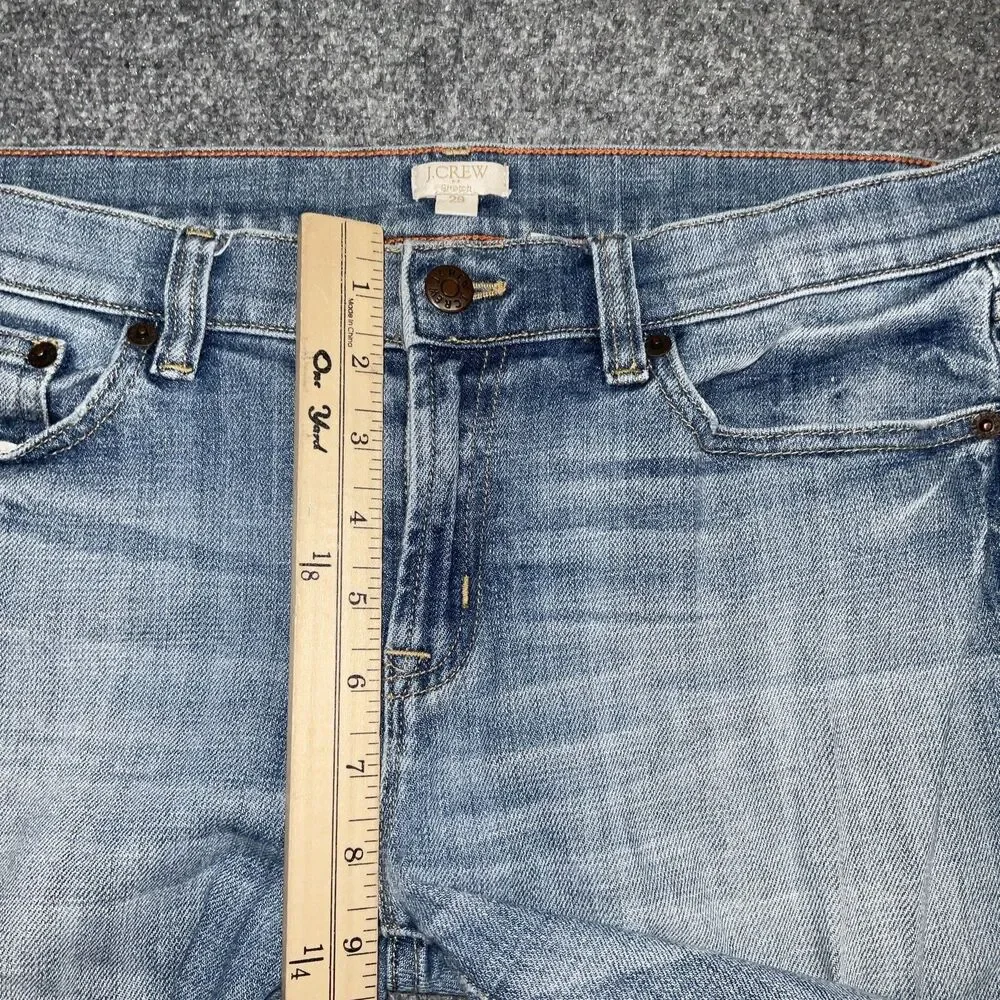 J.CREW Jeans Womens Size 29 Blue  Cropped Stretch Preppy City